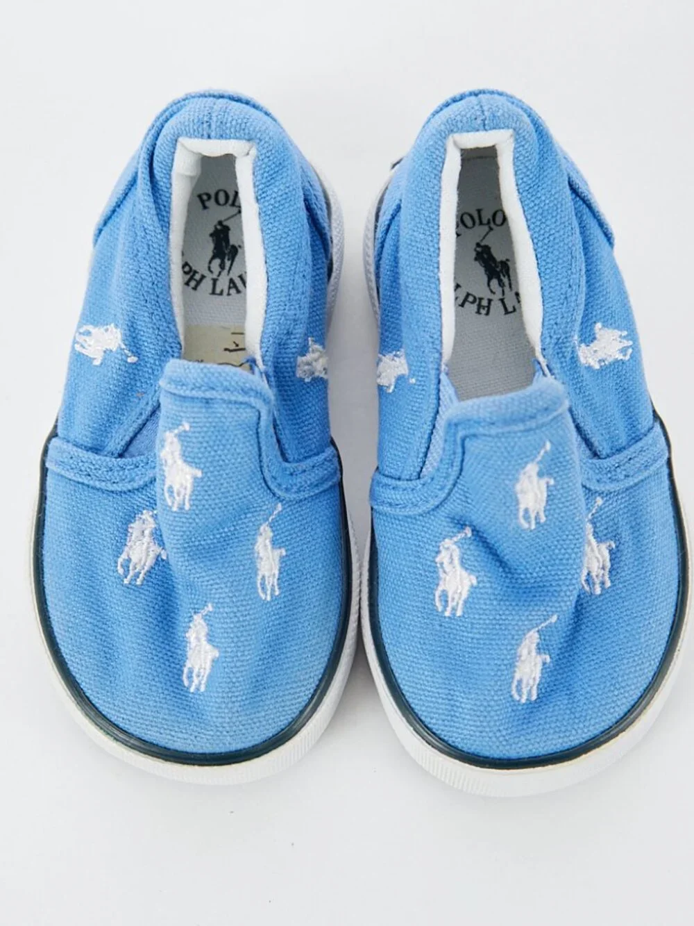 Polo Ralph Lauren Boy's Bal Harbour Repeat Slip On Sneakers Size 4